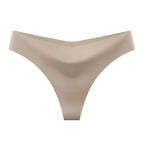Seamless Ice Silk Womens Thong Underwear