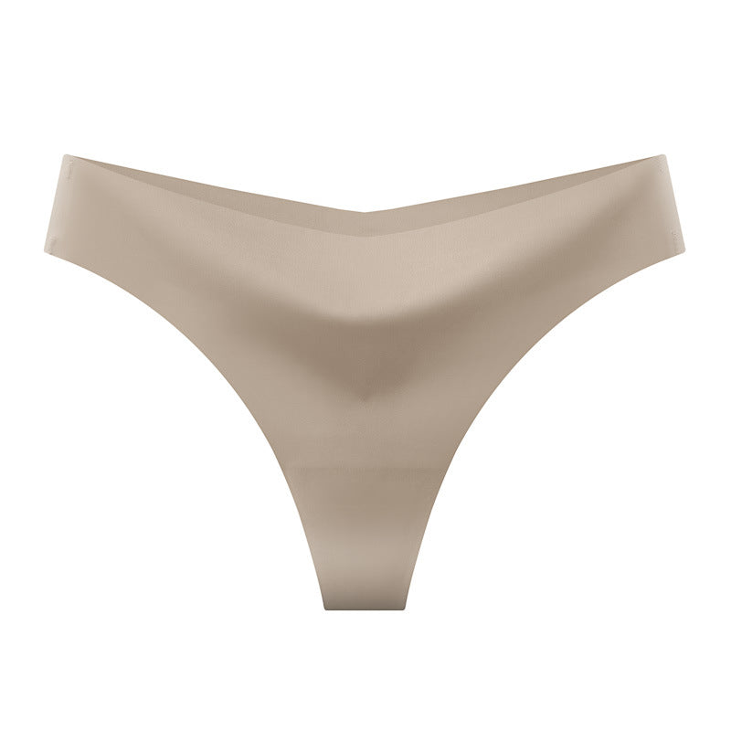Seamless Ice Silk Womens Thong Underwear