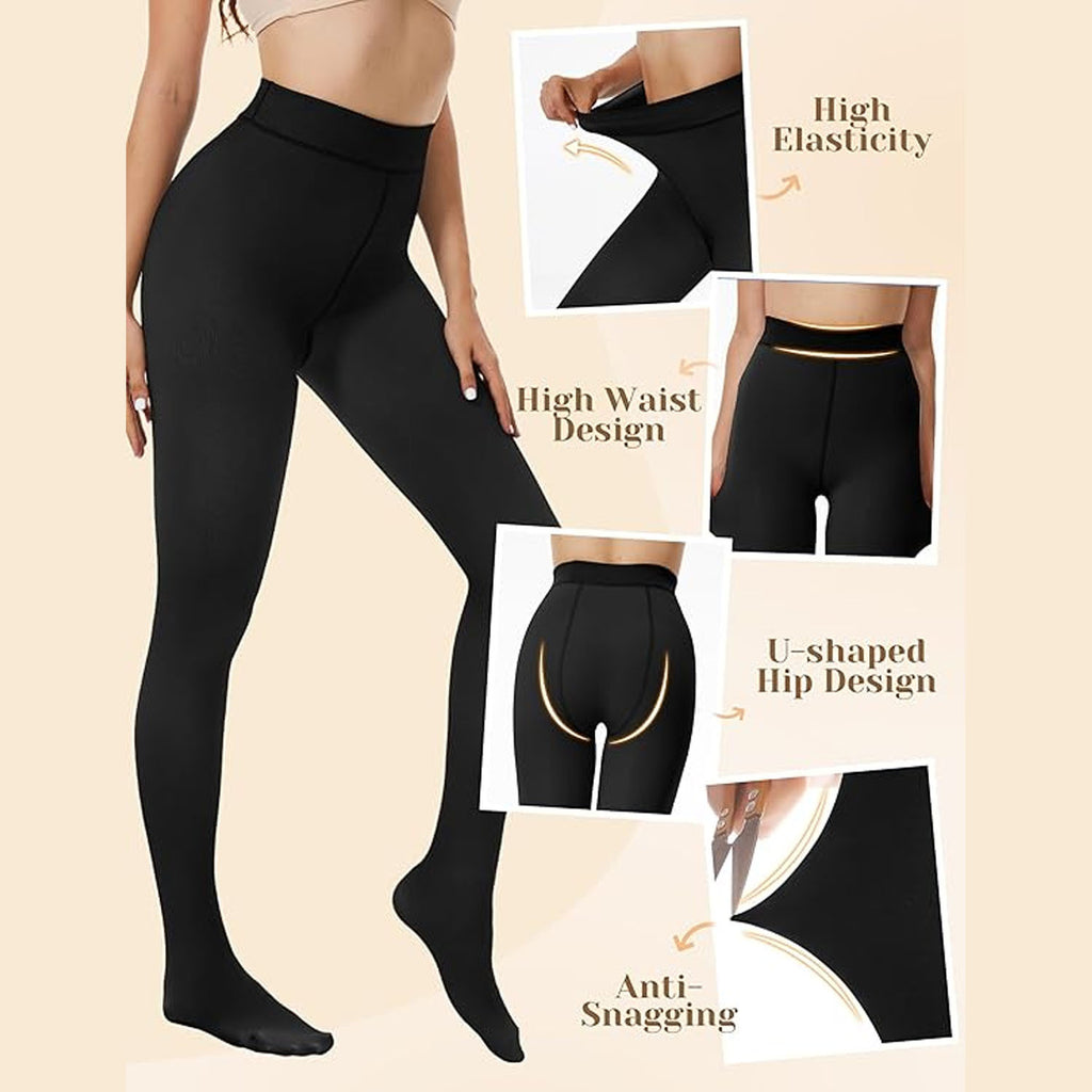 Women's Fleece-Lined Pantyhose Winter Warm Tights