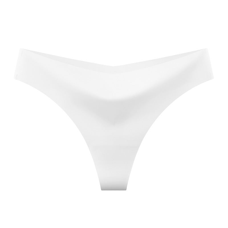 Seamless Ice Silk Womens Thong Underwear