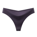 Seamless Ice Silk Womens Thong Underwear