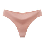Seamless Ice Silk Womens Thong Underwear