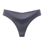 Seamless Ice Silk Womens Thong Underwear