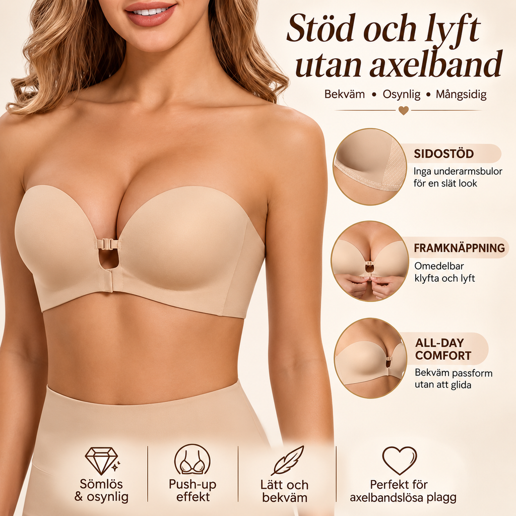 Invisible™ Axelbandslös Push-Up BH