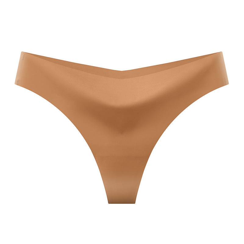 Seamless Ice Silk Womens Thong Underwear